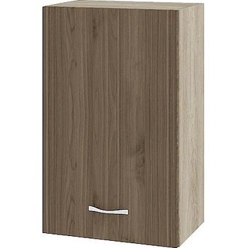 ИРИМ Горен шкаф с врата и рафт Сити АРО-6 дъб сонома арвен / орех адмирал 45 см