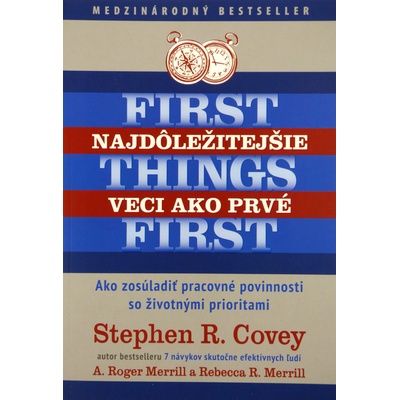 Najdôležitejšie veci ako prvé First things first