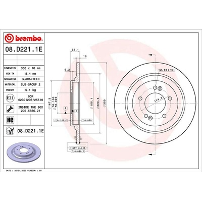 BREMBO Brzdová sada - EV KIT KT 08 015
