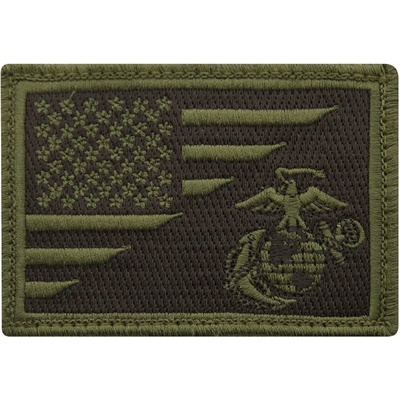 ROTHCO nášivka vlajka USA/USMC velcro ZELENÁ