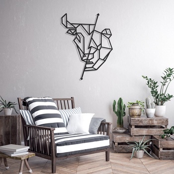 Decono Метална Декорация Геометрични Мечка и Бик