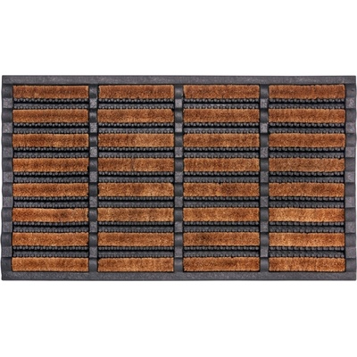 Hanse Home Collection Mix Mats Brushes 105647 Black Cocos Hnedá 45 x 75 cm