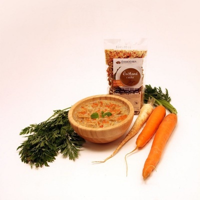 Damodara Instantní polévka do hrnku čočková s mrkví 38 g