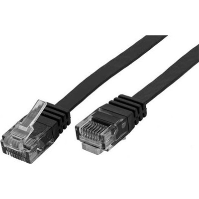 Goobay 21.92.2056 UTP patch, kat. 6, plochý, černý