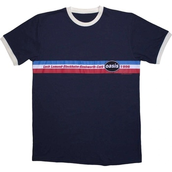 Oasis Риза 1996 Tour Horizontal Stripes Ringer Unisex Navy Blue XL (OASTS16MN04)