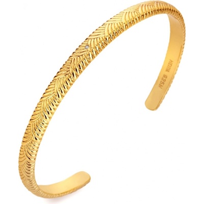 Hot Diamonds elegantní pevný náramek s diamantem Golden Edit Hope DC216
