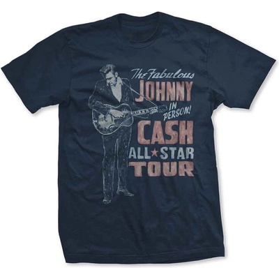 Johnny Cash All Star Tour (Back Print) Navy Blue XL Риза (JCTS14MN04)
