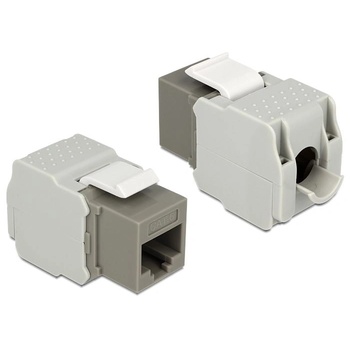 Delock Адаптер Delock Keystone 86342, RJ45 към LSA Cat. 6 UTP, Сив (d86342)