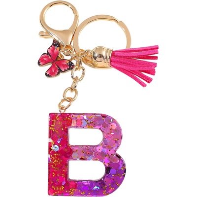 HARAHU Ключодържател Азбука - b / Розова / Пеперуда kp37946 (37946)