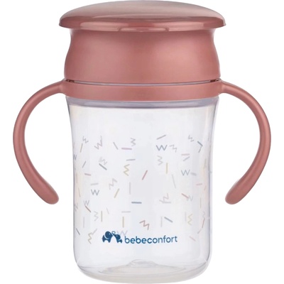 Bebeconfort Неразливаща чаша Bebe Confort - Terra, 360°, 280 ml, розова (3105201220)