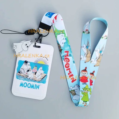 Šňůrka na krk 24254 s cedulkou na ID karty Mumínci, Moomins