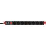 TECHLY 19" разклонител за рак шкаф 8 гнезда Schuko (TLY_106893)