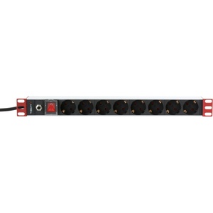 TECHLY 19" разклонител за рак шкаф 8 гнезда Schuko (TLY_106893)