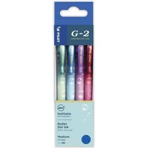 Pilot Bubble G2 2025 4 бр. /пак 0, 7 мм ролкова топка със синьо мастило 449065 (449065)