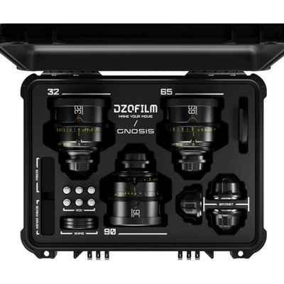 DZO Optics Sada 3 šošoviek makro DZOFilm Gnosis (32 mm/65 mm/ 90 mm T2.8) metrické (s puzdrom) 20742