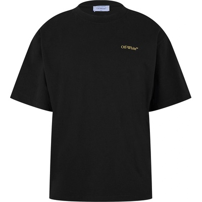 OFF WHITE Тениска OFF WHITE Men's Tape Skate Cotton Short Sleeve Crew Neck T-Shirt - Black