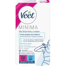 VEET MINIMA Hypoalergénne voskové pásky Bikiny a Podpazušie 16 ks