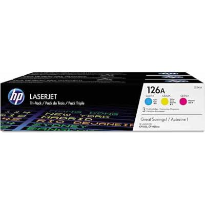 HP Консуматив за принтер HP 126A Cyan/Magenta/Yellow Tri-pack LaserJet Toner Cartridges (CF341A)