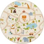 Mila Home Детско килимче за игра подходящо за пране ø100 cm Savana Ride - Mila Home (HKC-YuvHali-327-100x100)