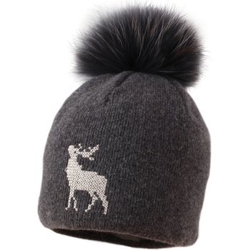 Ovčí Věci čepice vlněná SOB grafitová