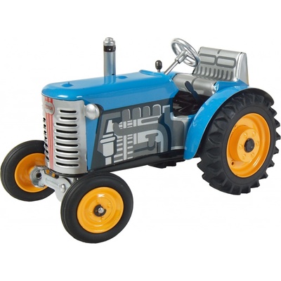KOVAP Traktor ZETOR modrý žlté kovové disky