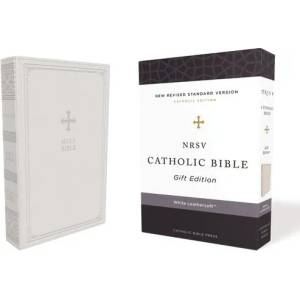 NRSV, Catholic Bible, Gift Edition, Leathersoft, White, Comfort Print (ISBN: 9780785230380)