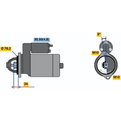 BOSCH STARTER 0 986 021 510