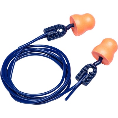 PORTWEST EASY FIT PU EP12 Zátky do uší s vláknem, 200 ks - oranžová