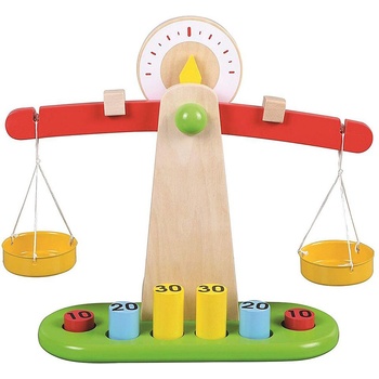 Lelin Дървена везна с теглилки Lelin (L40099)