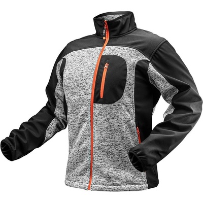 Neo Tools 81-555 Pletená pracovní softshell bunda černo-šedá
