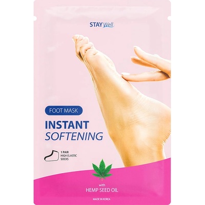 Stay Well Instant Softening Foot Mask HEMP SEED Маска дамски
