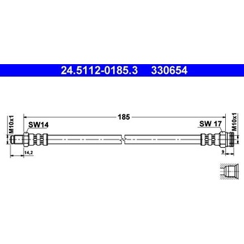 Brzdová hadica ATE 24.5112-0185.3