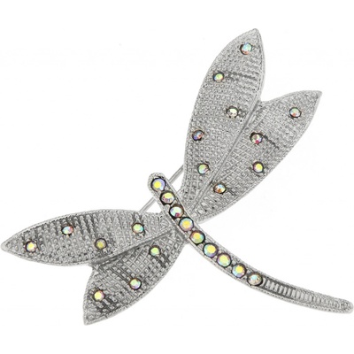 Biju brož vážka s broušenými kamínky multicolorová 9001674