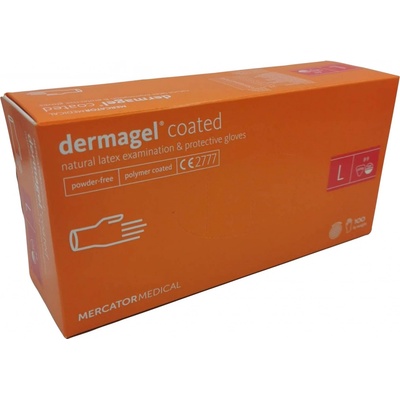 Mercator Medical Dermagel coated latexové nepudrované bílé 100 ks – Zbozi.Blesk.cz