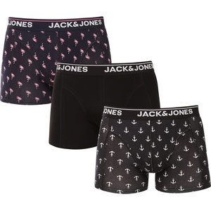 Jack & Jones Набор от три - мъжки боксерки Jack and Jones многоцветни Jack & Jones | Cheren Sin Mnogotsveten | МЪЖЕ | L