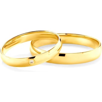 Image 1 of SAVICKI Сватбени халки: злато, полукръгъл профил. 3 мм