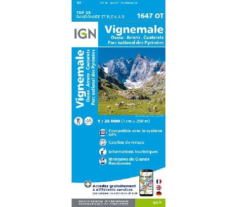 mapa Vignemale 1:25 t.