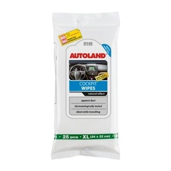 Autoland Кърпички за табло с естествен матов ефект и пчелен восък xl 25 бр