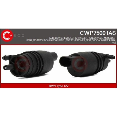 Vodní čerpadlo ostřikovače, čistění skel CASCO CWP75001AS