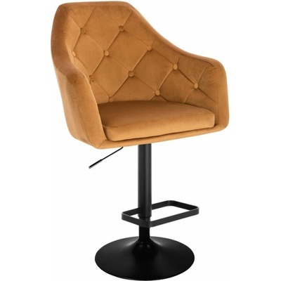 LuxuryForm Design Andora Velur na čiernom tanieri medová