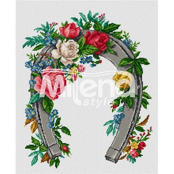 Milena Style Подкова на щастието - гоблен със схема конци Ariadna 1: 1