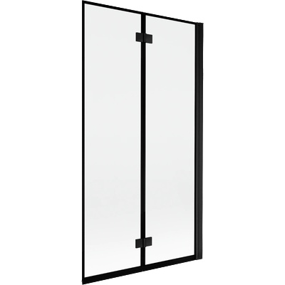 Mexen Mist двукрилен параван за вана десен 100 x 150 cm, черна рамка, черен - 8A9-100-002-70-70-P (8A9-100-002-70-70-P)
