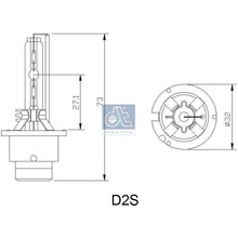 Žárovka, hlavní světlomet DT Spare Parts 1.21595 1.21595