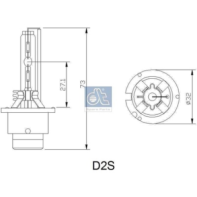 Žárovka, hlavní světlomet DT Spare Parts 1.21595 1.21595