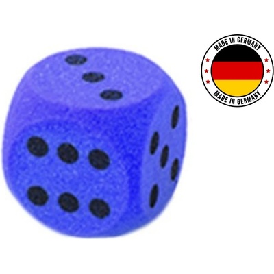 Hanus Pěnová kostka 16x16 černé tečky Modrá