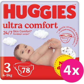 Huggies Ultra Comfort Jumbo 3 4x 78 ks
