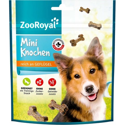 ZooRoyal Mini kostičky s vysokým obsahem hovězího a drůbežího masa 5 x 100 g