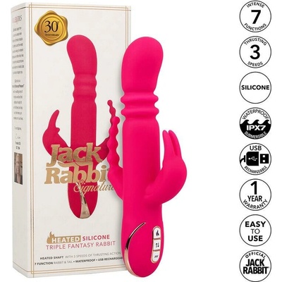 Calexotics Jack Fantasy Triple Heated Rabbit