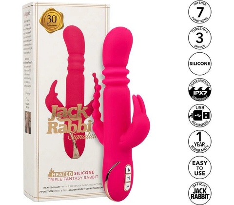 Calexotics Jack Fantasy Triple Heated Rabbit