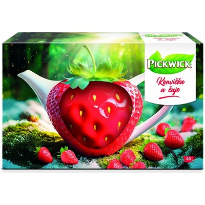 Pickwick Jahodová konvička čajové sáčky 40 ks
